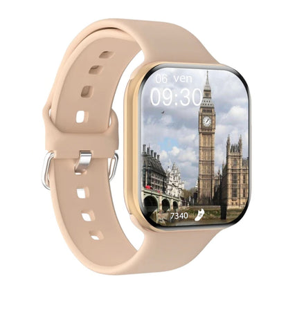 Montre connectée Bluetooth appels et SMS, pour iPhone & Android, My SQUARE WATCH