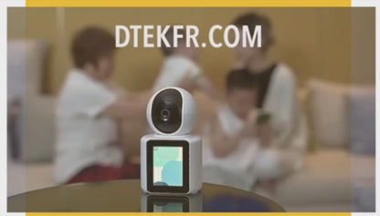 camera connectée appel video chat pour personne ages et enfant sécurité de la maison alarme